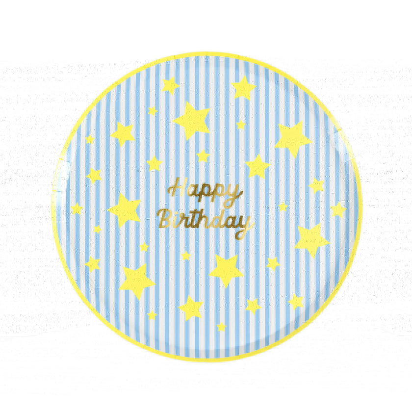 Bright Star Happy Birthday Side Plates