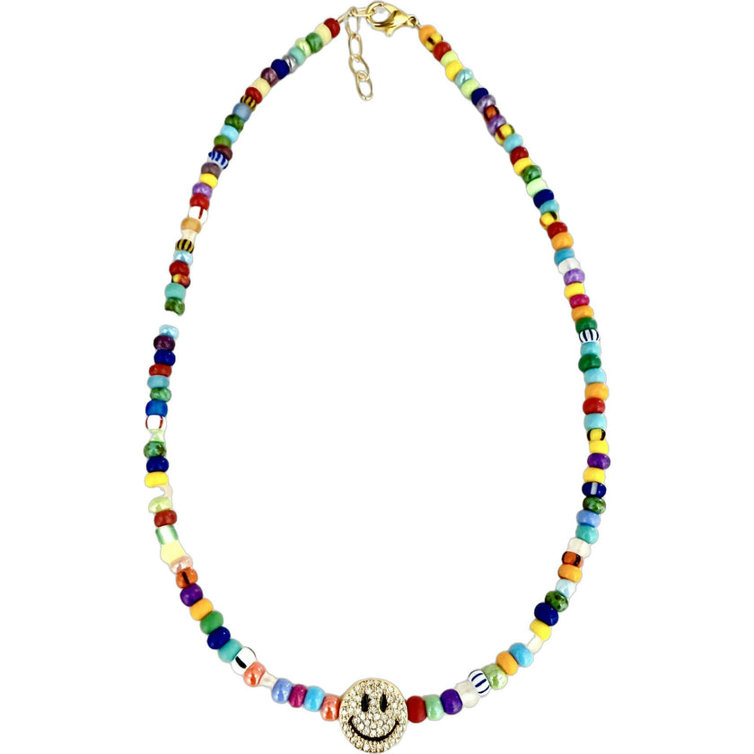 Golden Happy Face Necklace