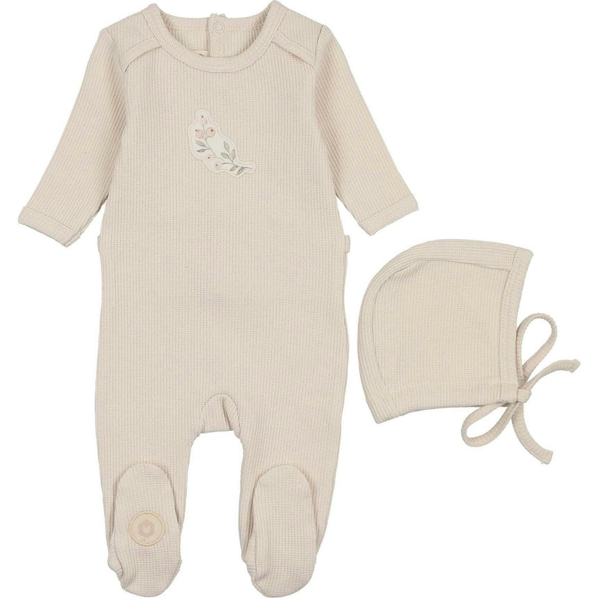 Mellow Moments Boys' Footie & Hat Set Quarry