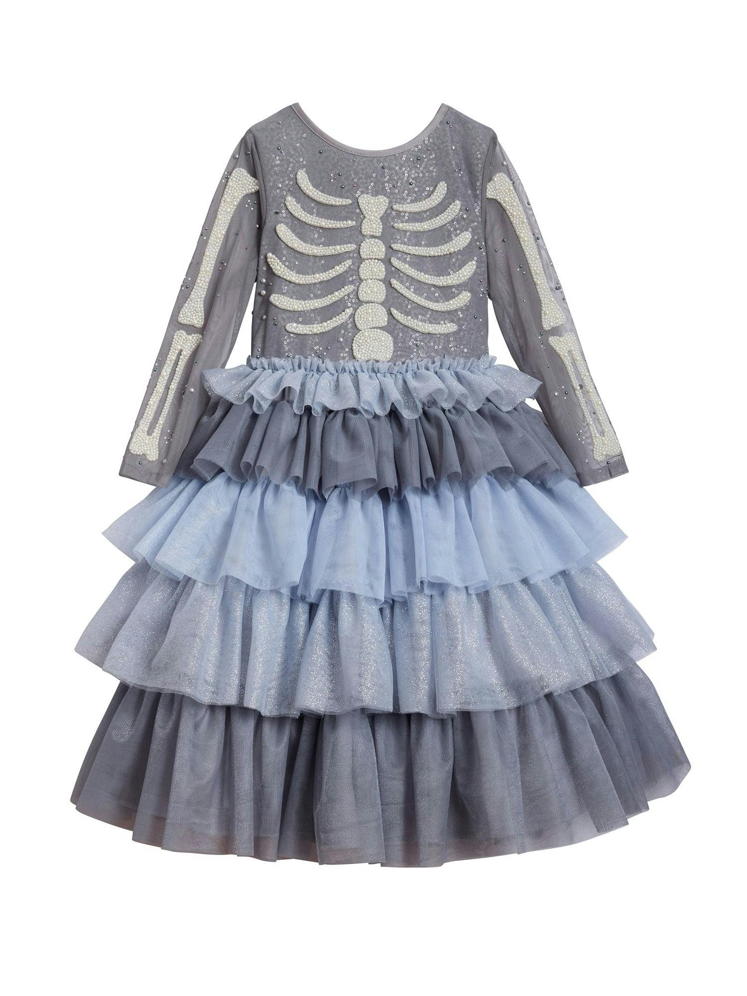 Skeleton Princess Dress For Girls