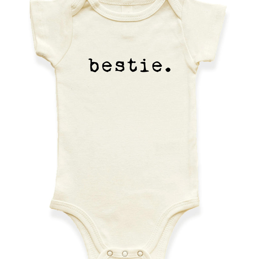 Bestie Organic Cotton Baby Bodysuit Short Sleeve