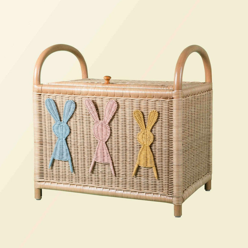 Handcrafted - Anais Toy Trunk - Rattan Wicker