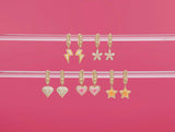 Juju Lightning Bolt Charm Huggie
