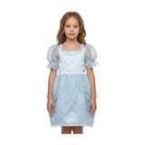 Sky Petal Princess Ruffle Blue Birthday Dress for Girls