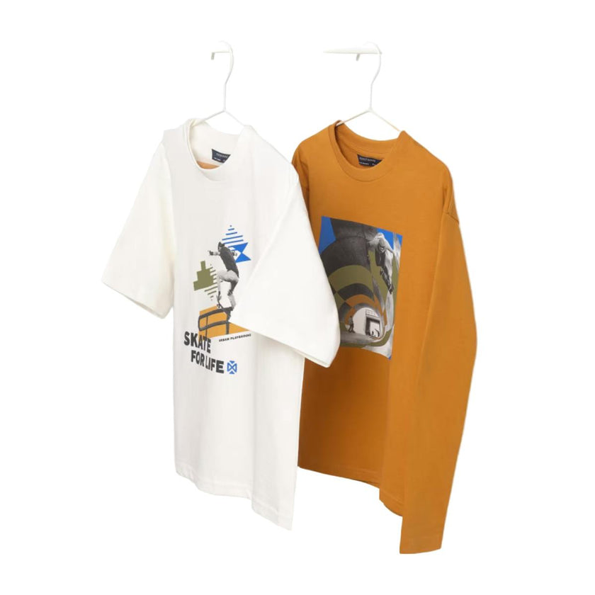 Boy Set of 2 Contrasting T-Shirts