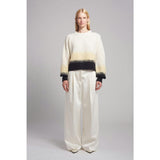 SONIA COLOR-BLOCK SWEATER | IVORY/BUTTER/BLACK