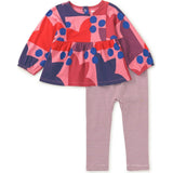 Boho Top & Pants Baby Set, Brown