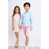 Bunnies in Blue Shirt in Long Sleeves