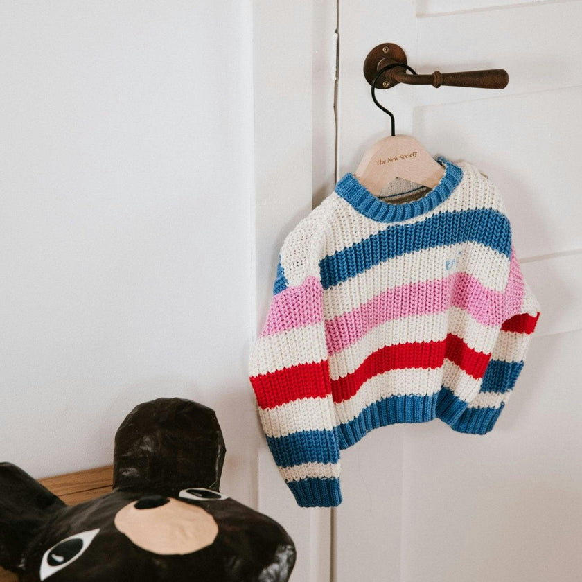 Celosia Baby Jumper Iris Whisper Stripes