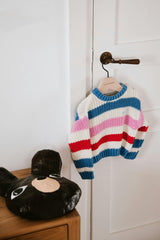 Celosia Baby Jumper Iris Whisper Stripes