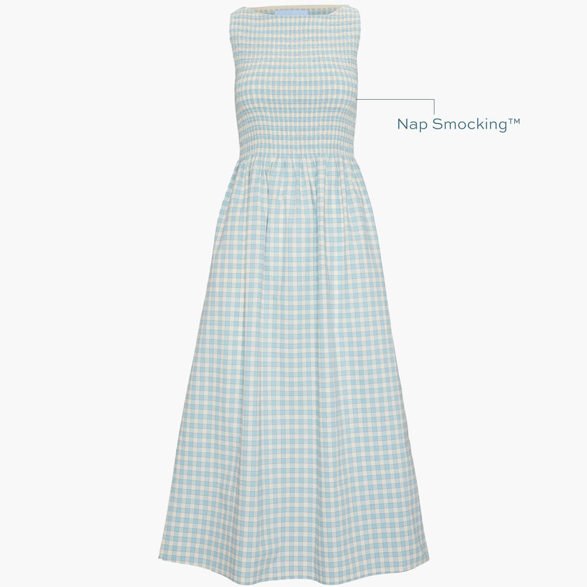 The Cosima Nap Dress - Blue/Red Gingham