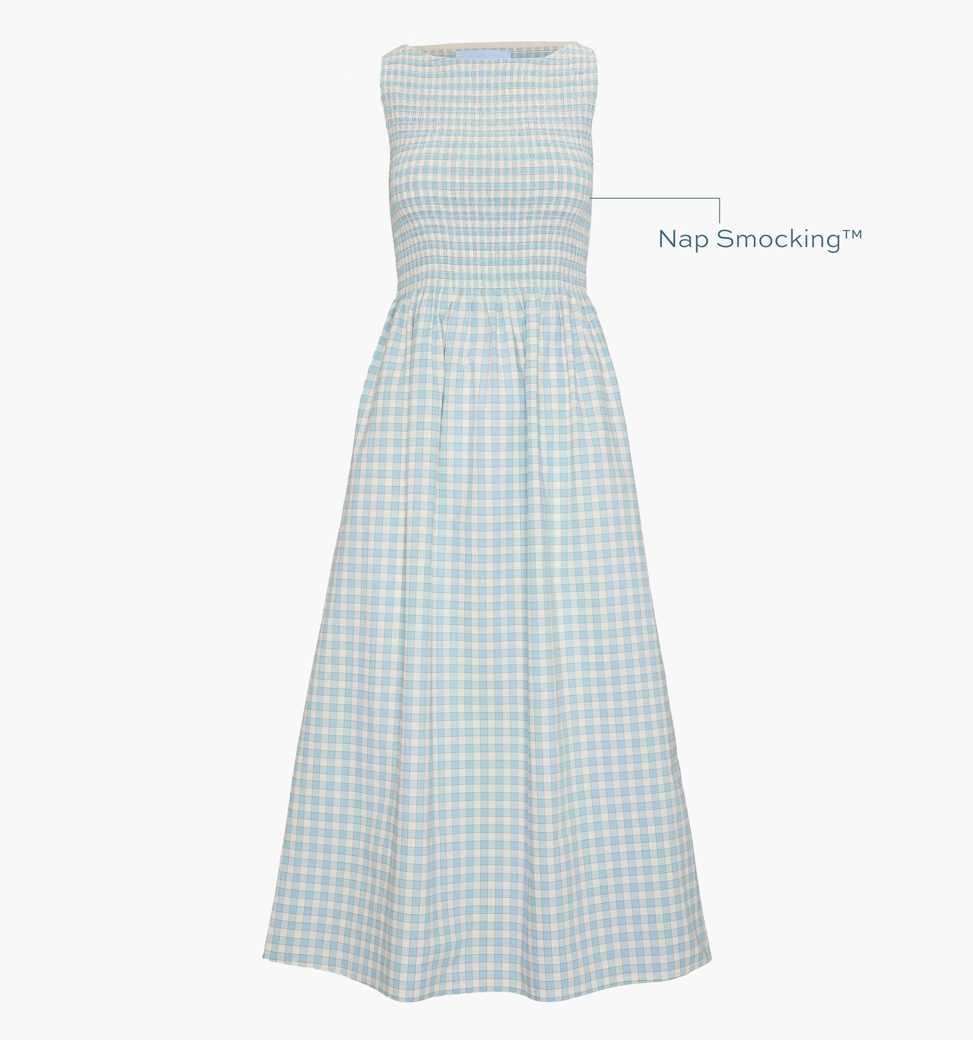 The Cosima Nap Dress - Blue/Red Gingham