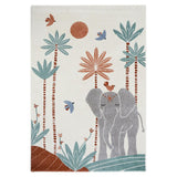 Malena Velvet Graphic Print Rectangular Rug