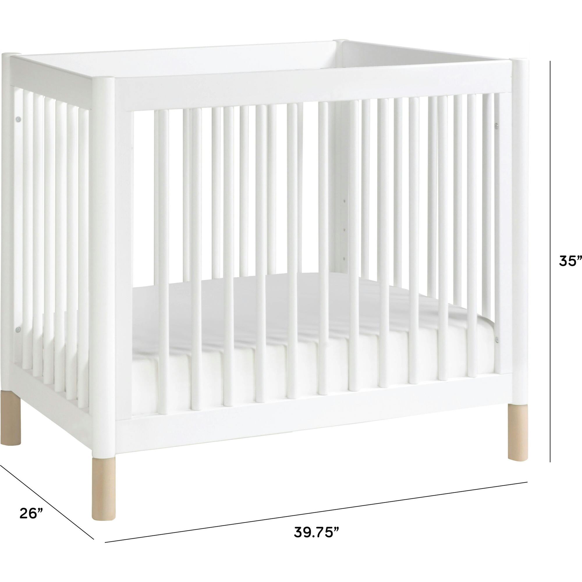 Gelato 4-in-1 Convertible Mini Crib and Twin bed