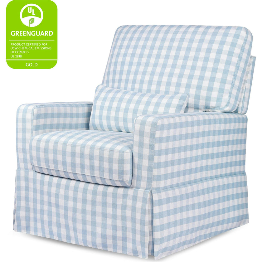 Crawford Pillowback Comfort Swivel Glider