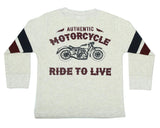 Kids Thermal Taping Shirt - Chenille Bolt Motorcycle