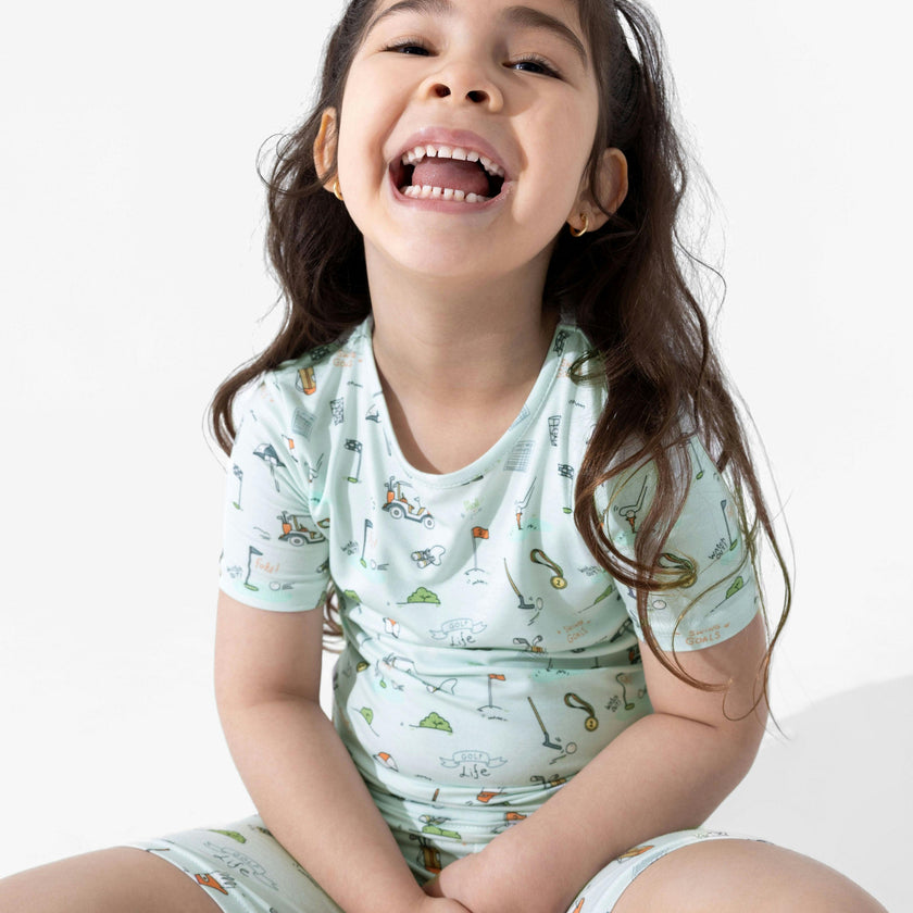 Golf Bamboo Kids Pajama Short Set