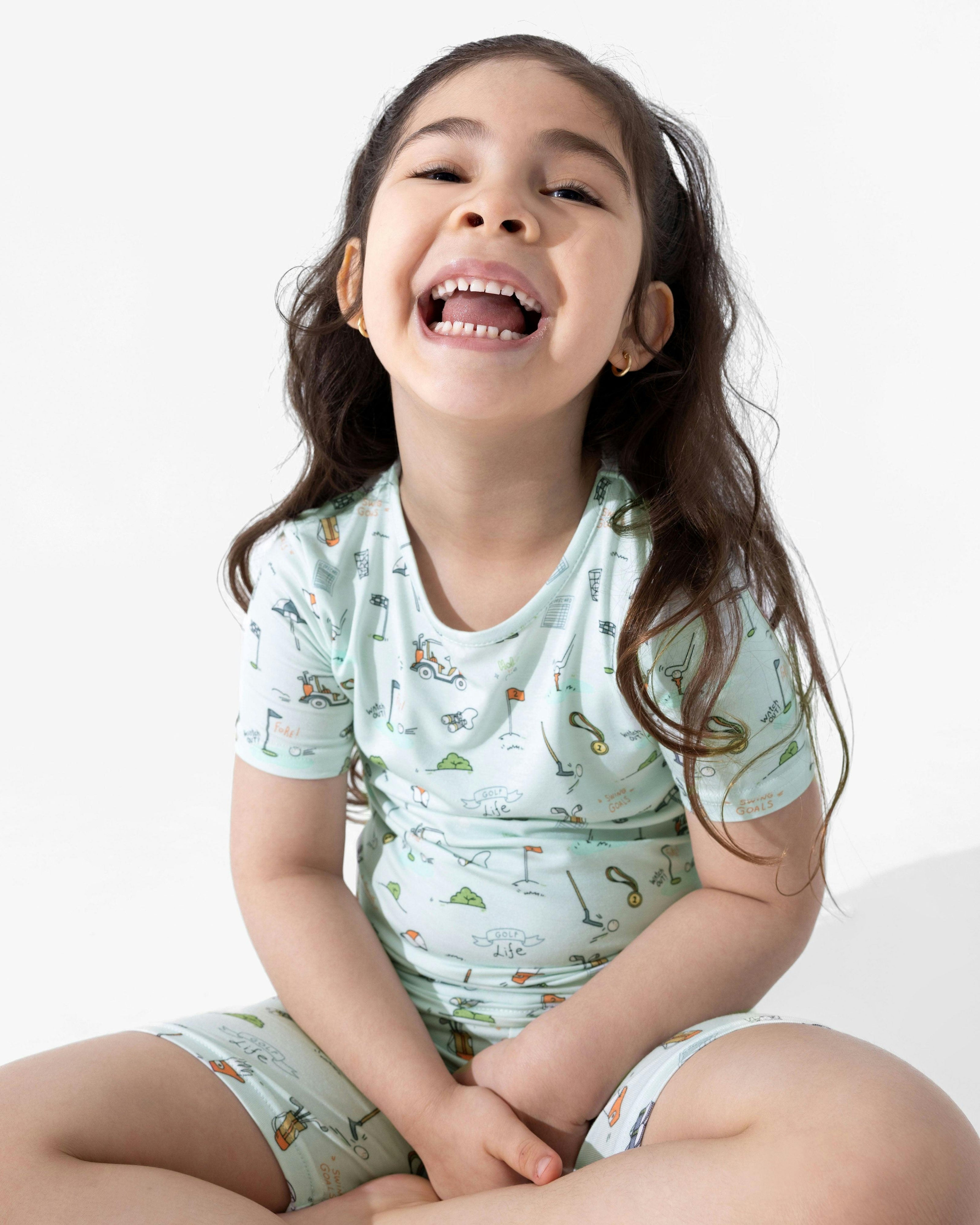 Golf Bamboo Kids Pajama Short Set