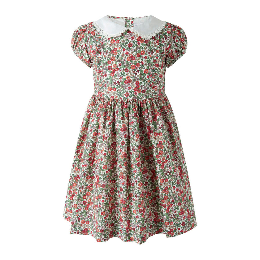 Botanical Frill Front Dress