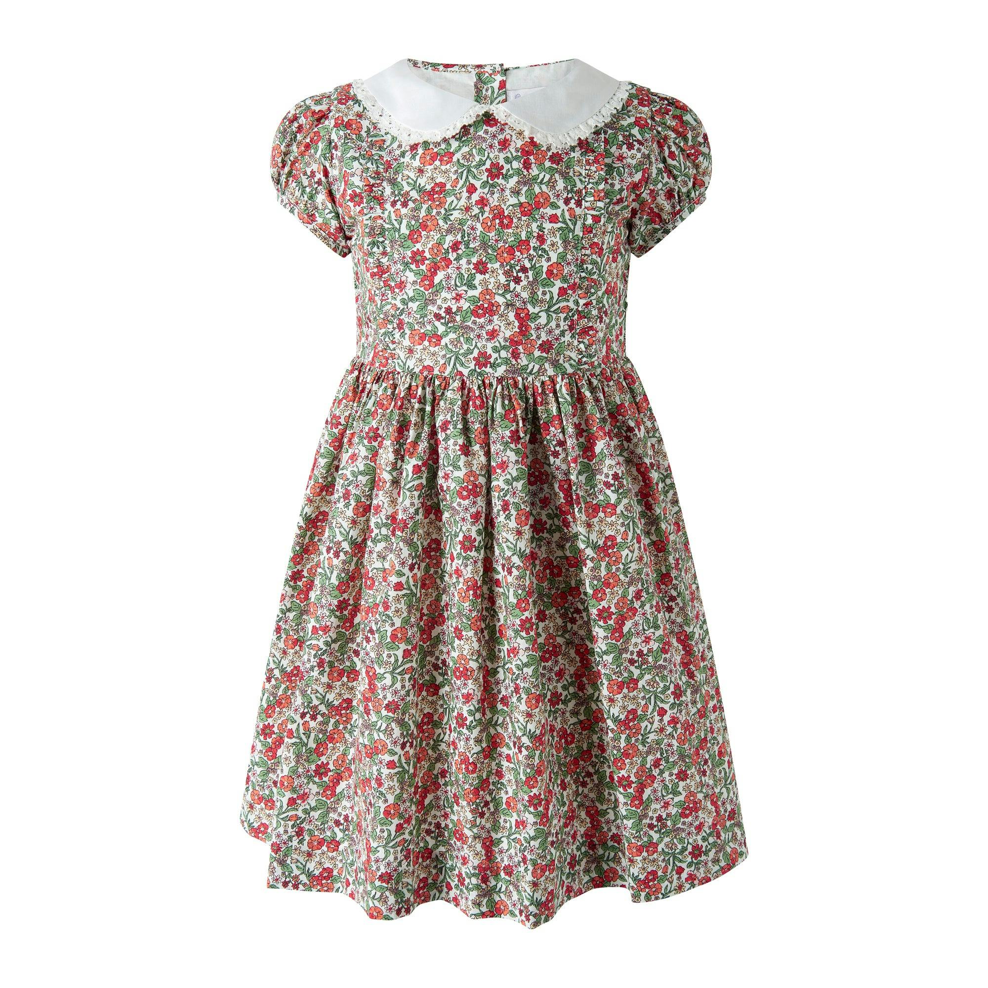 Botanical Frill Front Dress