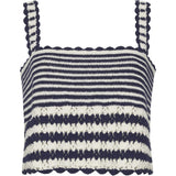 CARIA STRIPE CROCHET TOP