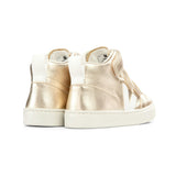 VEJA V-10 High Top Velcro Sneakers - Platine
