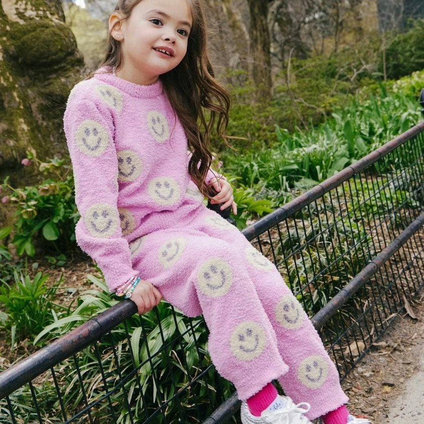 Pinky Fuzzy Smiley Emoji  Set