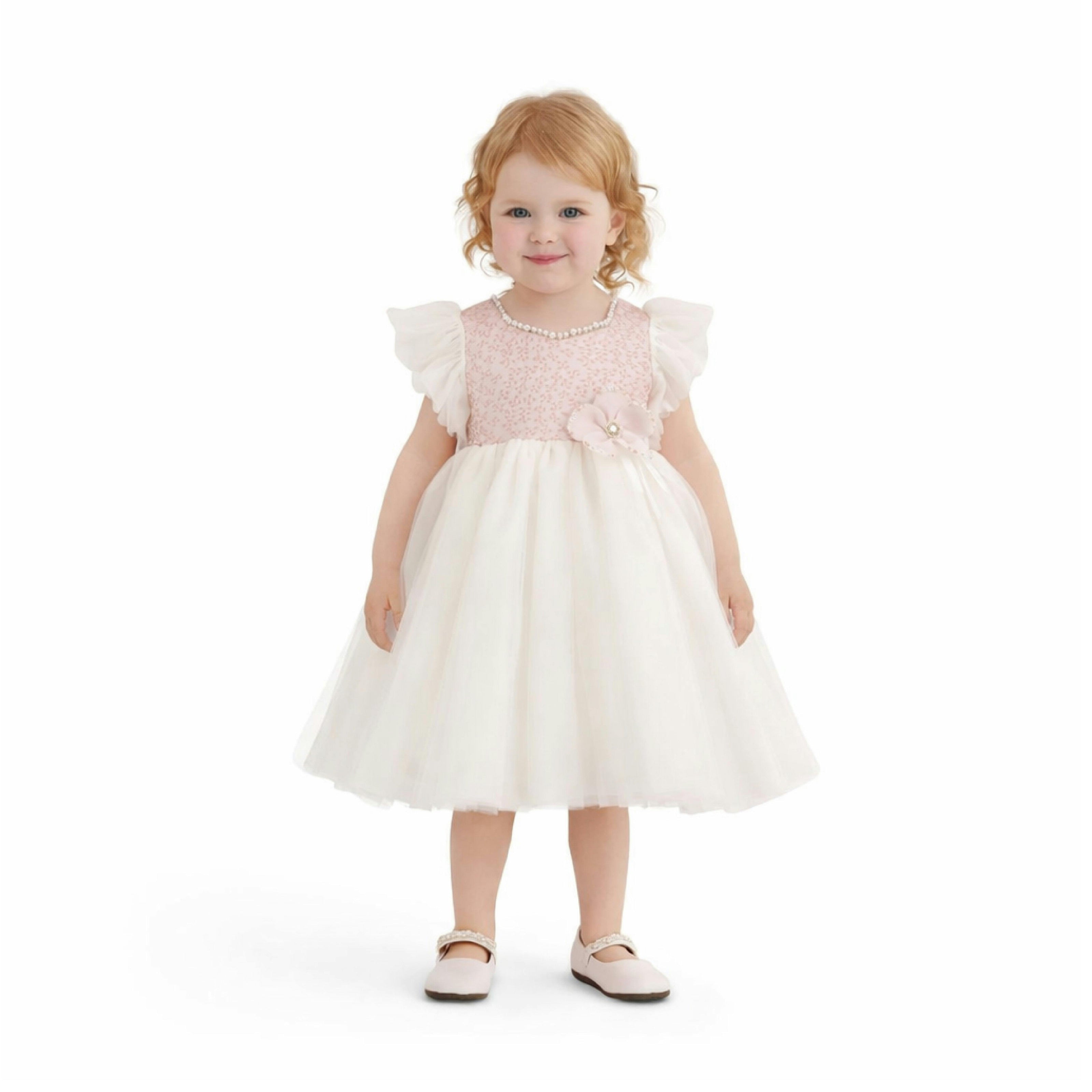 Pink Oaklyn Sequin Tulle Occasion Dress
