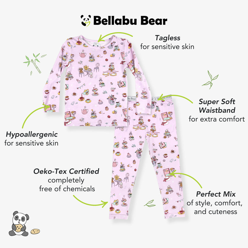 Tea Party Bamboo Kids Pajamas