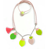 Multi Lemon Pink Green Necklace