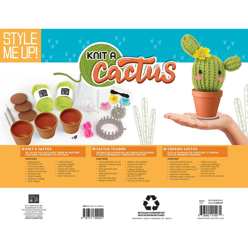 Knit a Cactus Kids Craft Set