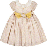 Isadora Short Sleeve Floral Smocked Dress