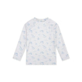 UV Swim Shirt Long Sleeves - Beige/Blue - Seas The Day