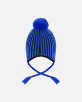 Winter Peruvian Knit Hat with Pompom and Lining