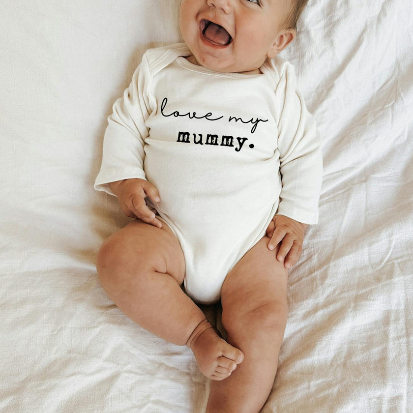 Love My Mummy Organic Bodysuit Long Sleeve