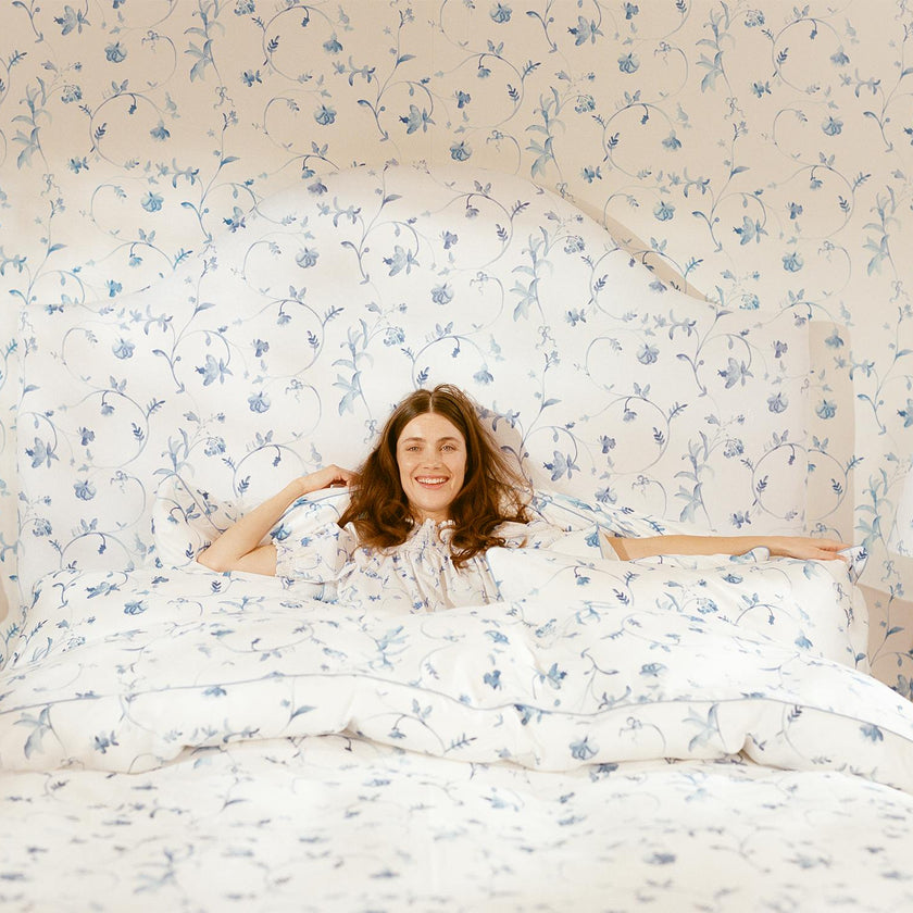 The Duvet Cover - Blue Botanical