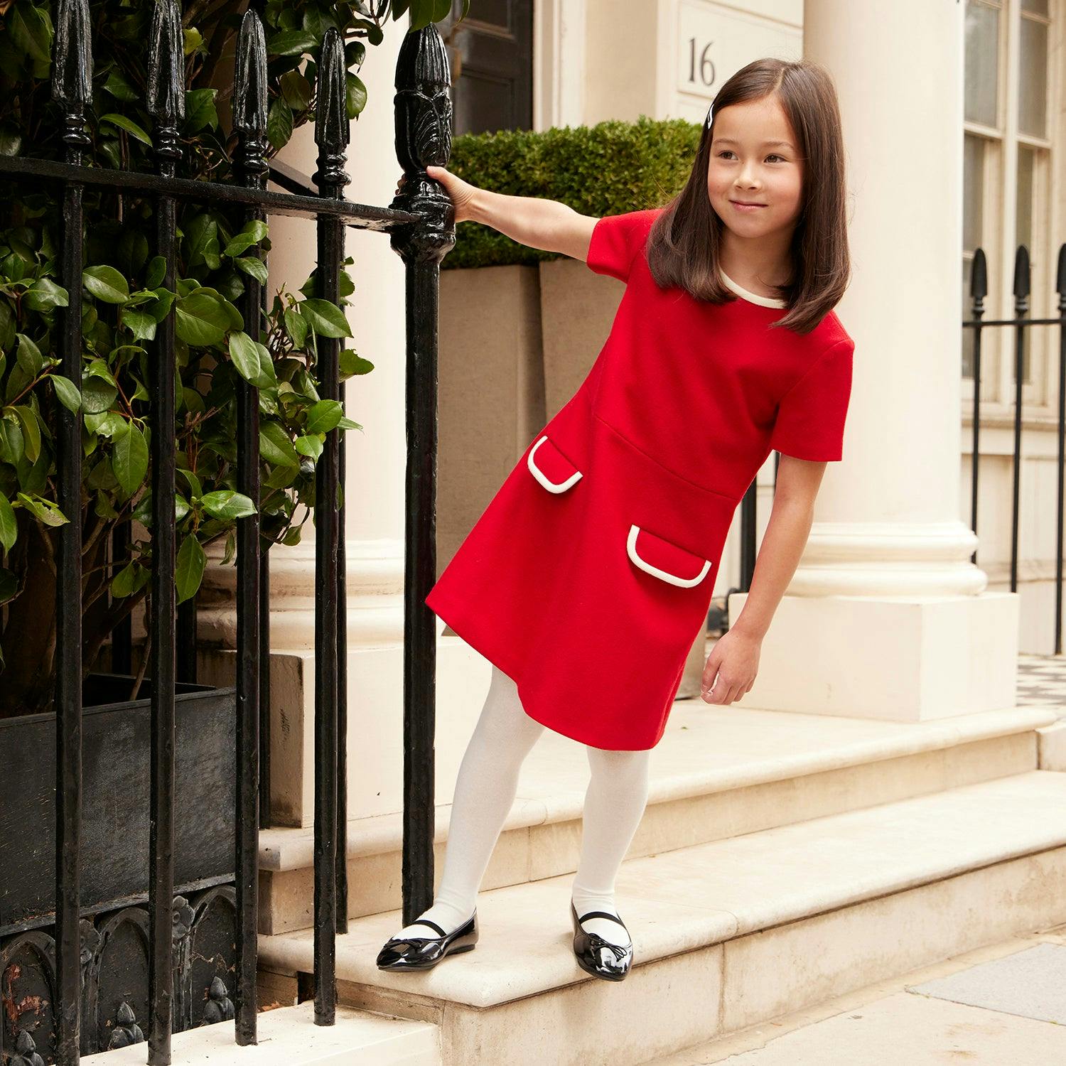 Kensington Dress - Pillar Box Red