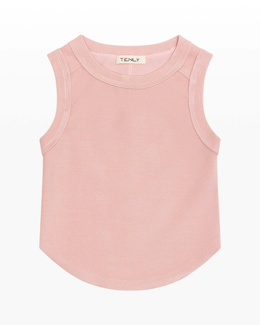 Ribbed Exposed Seam Tank Top
