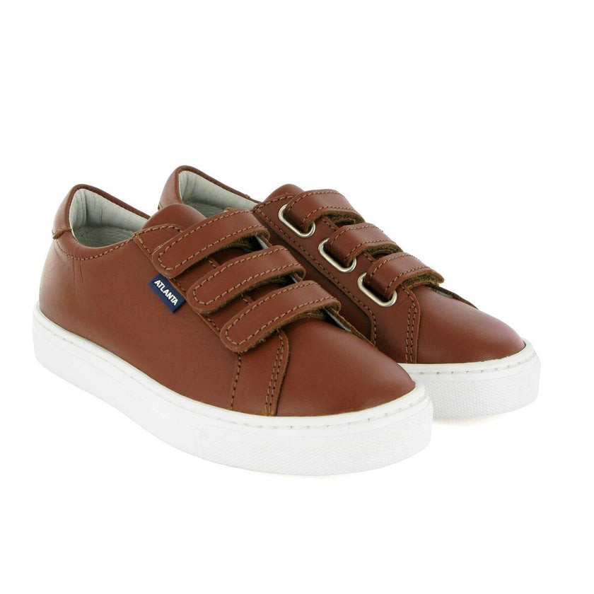 3 Straps Sneakers - cuoio smooth