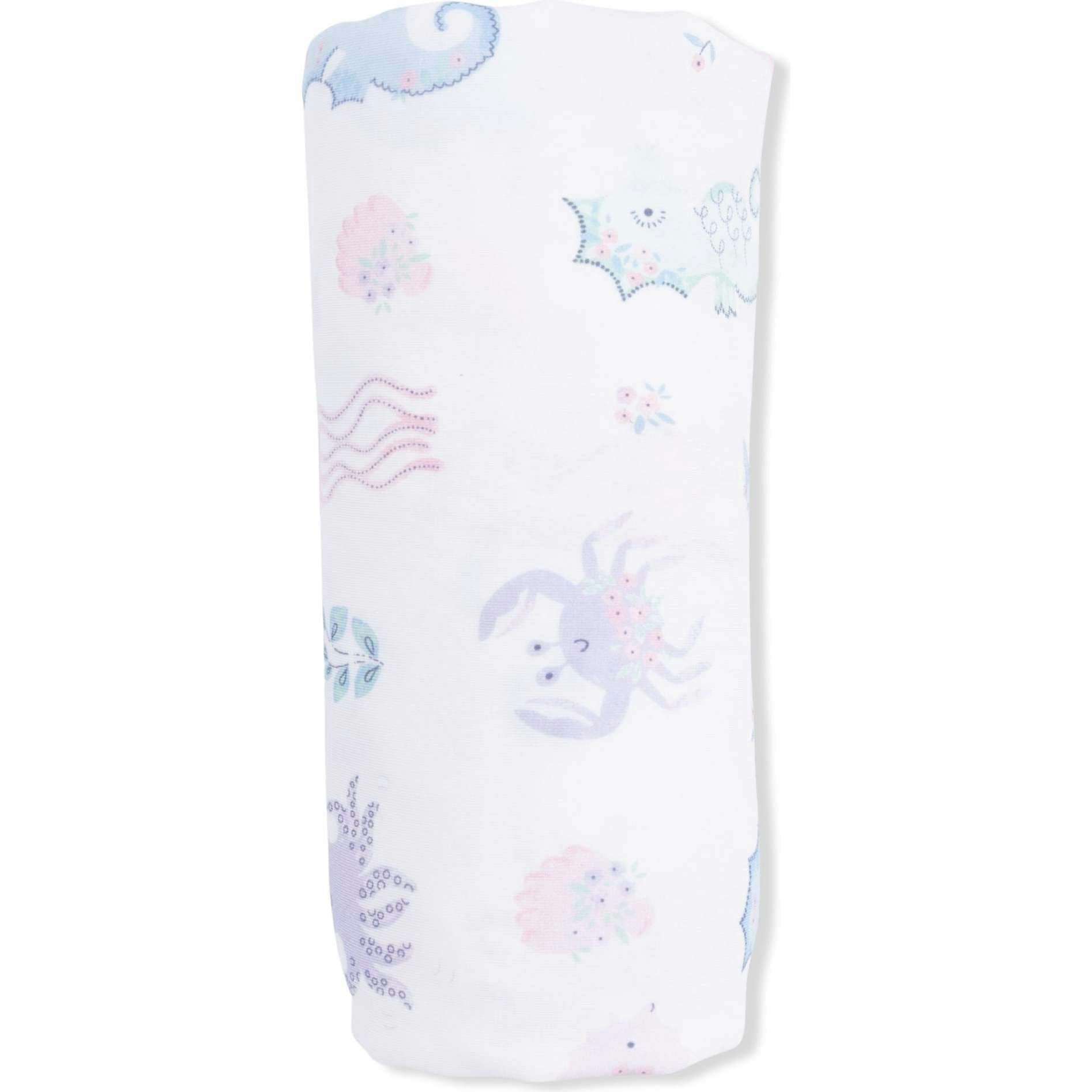 Floral Sea Creatures - Swaddle Blanket