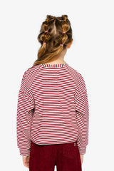 Soft Jersey Top Red And White Stripes
