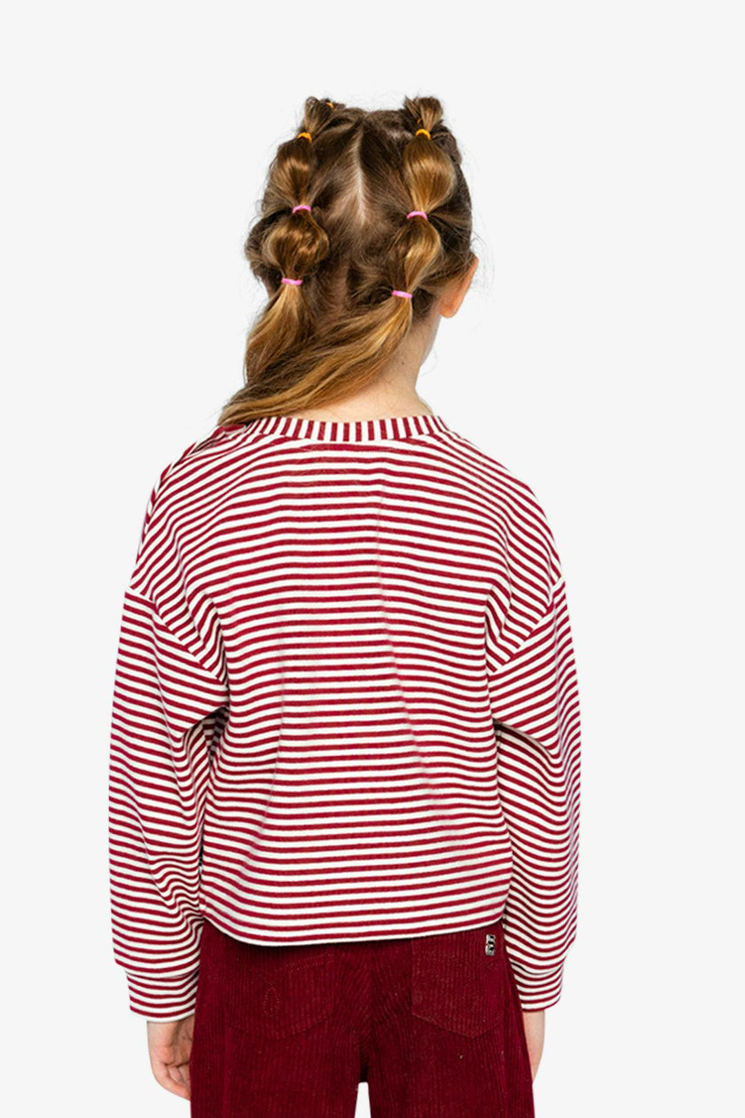 Soft Jersey Top Red And White Stripes