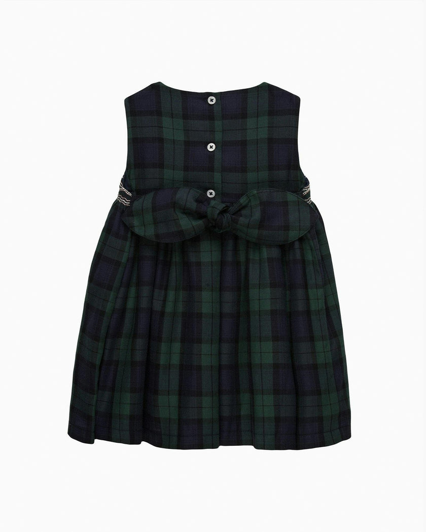 Baby Charlotte Plaid Smocked Pinafore