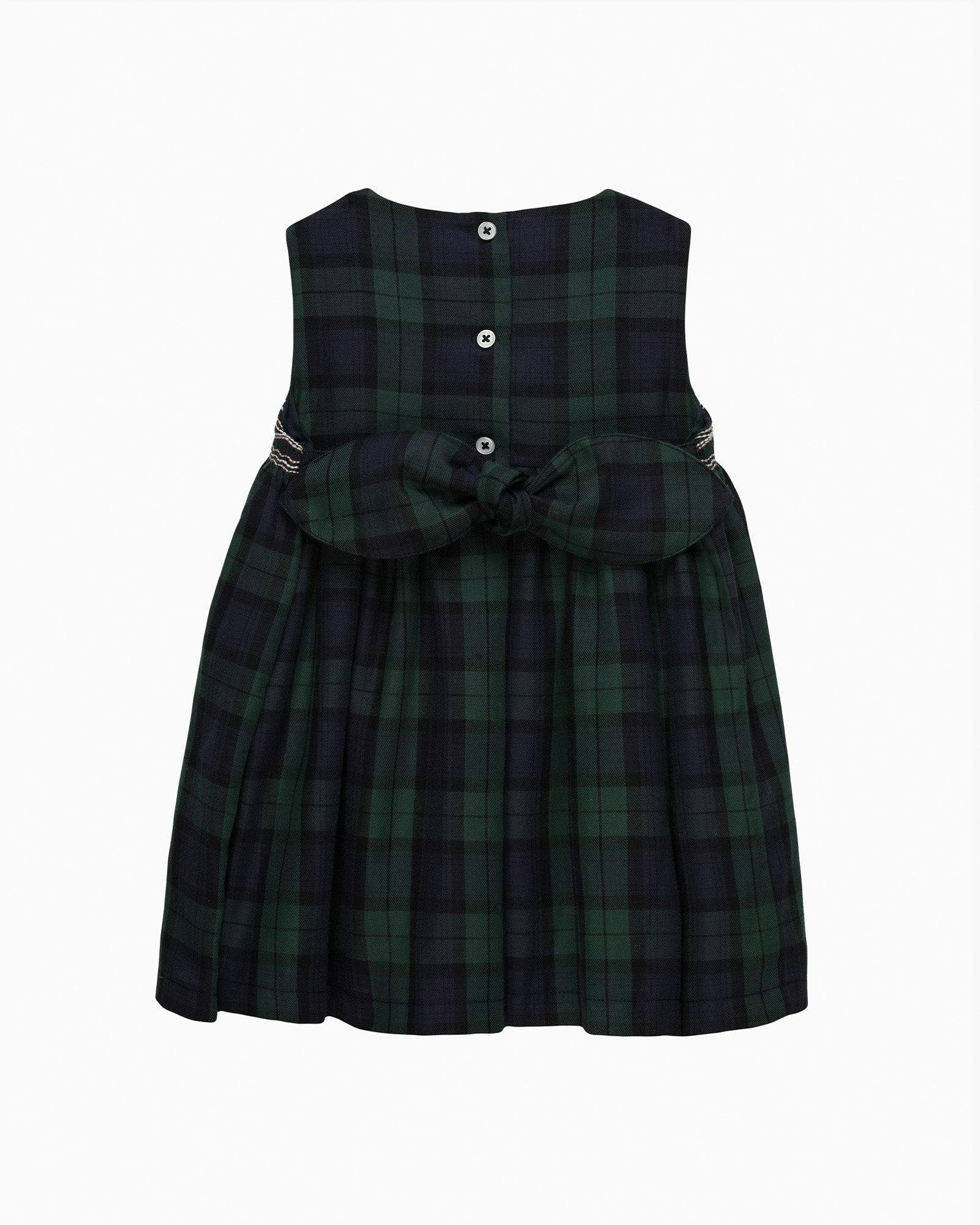 Baby Charlotte Plaid Smocked Pinafore