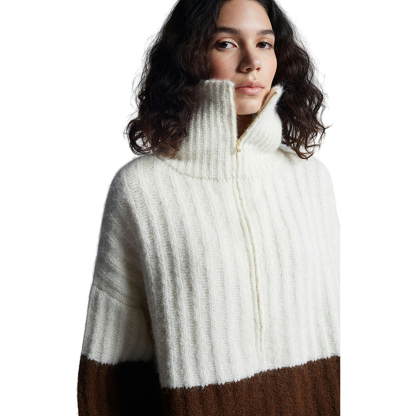 UMA COLOR-BLOCK PONCHO