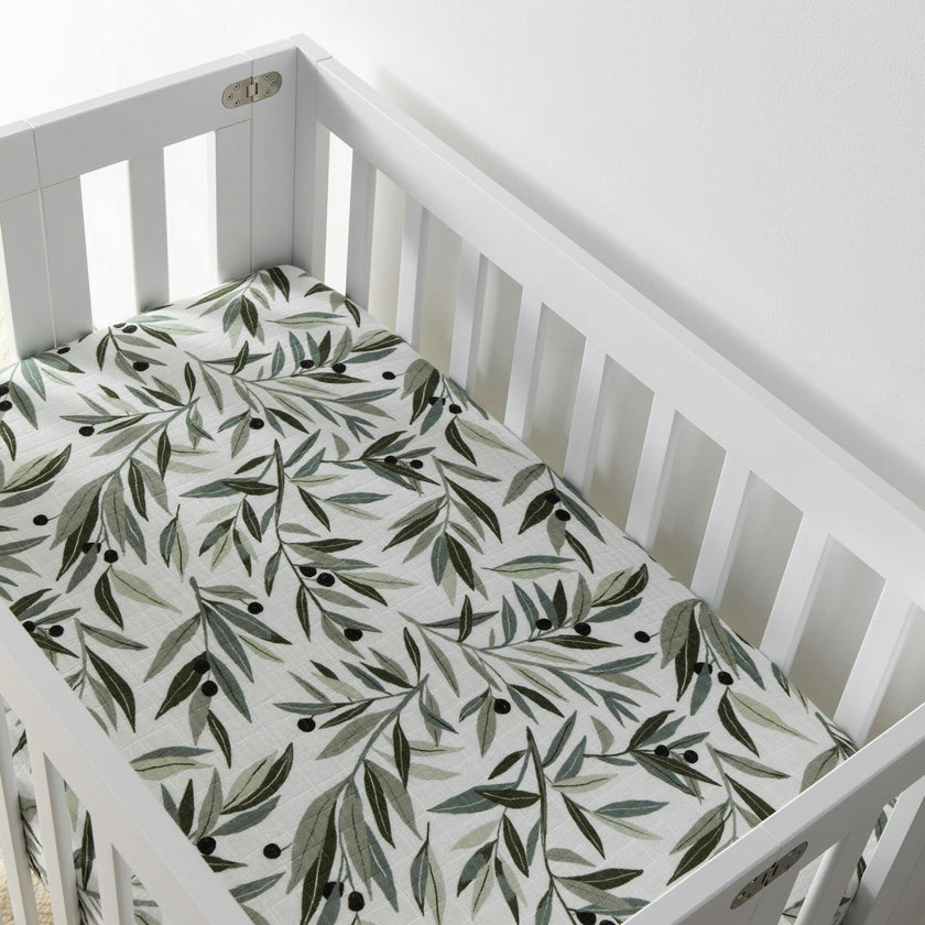 Organic Muslin Cotton Mini Crib Sheet