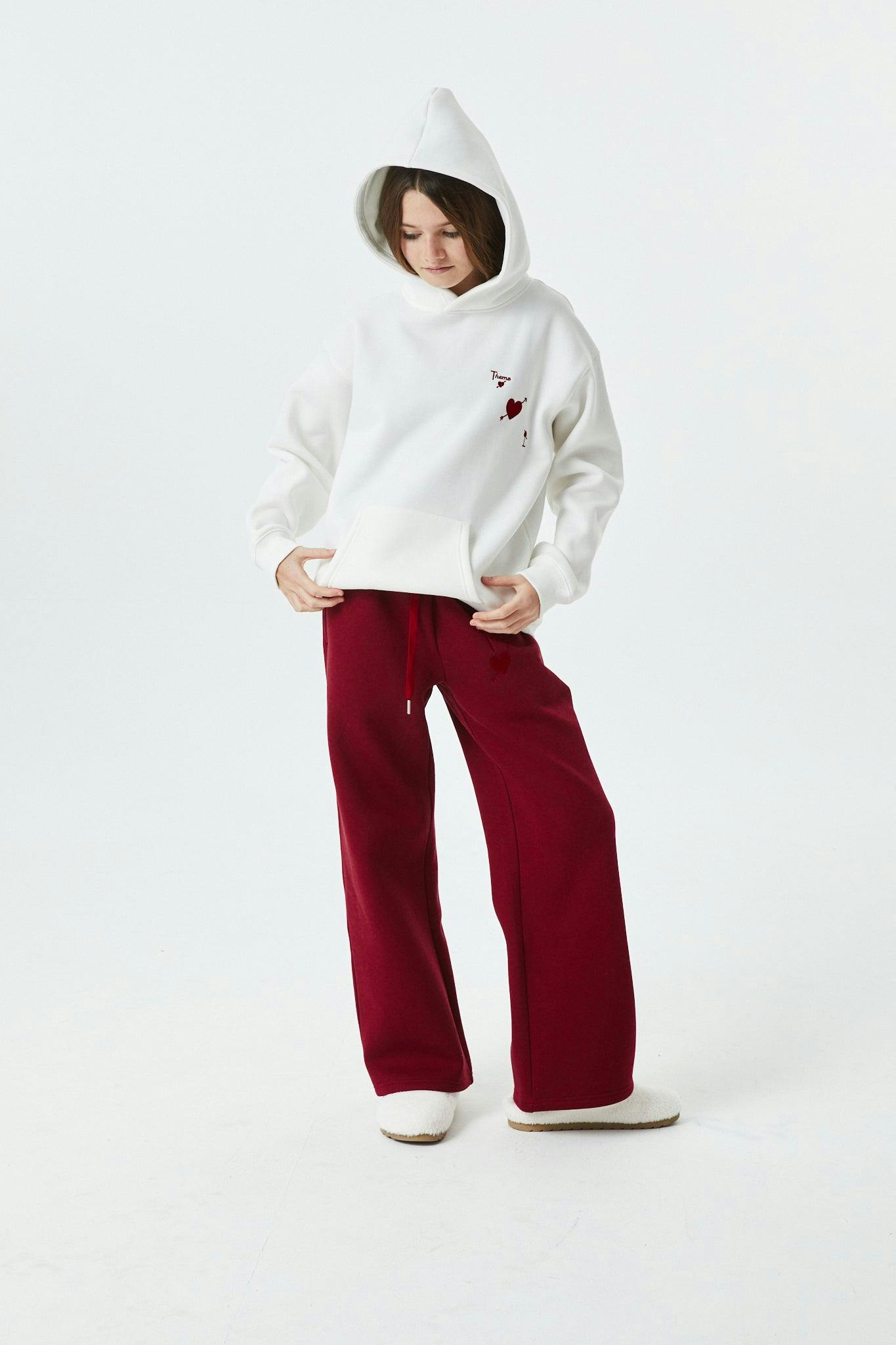 Lea White French Terry Oversized Hoodie - Ace