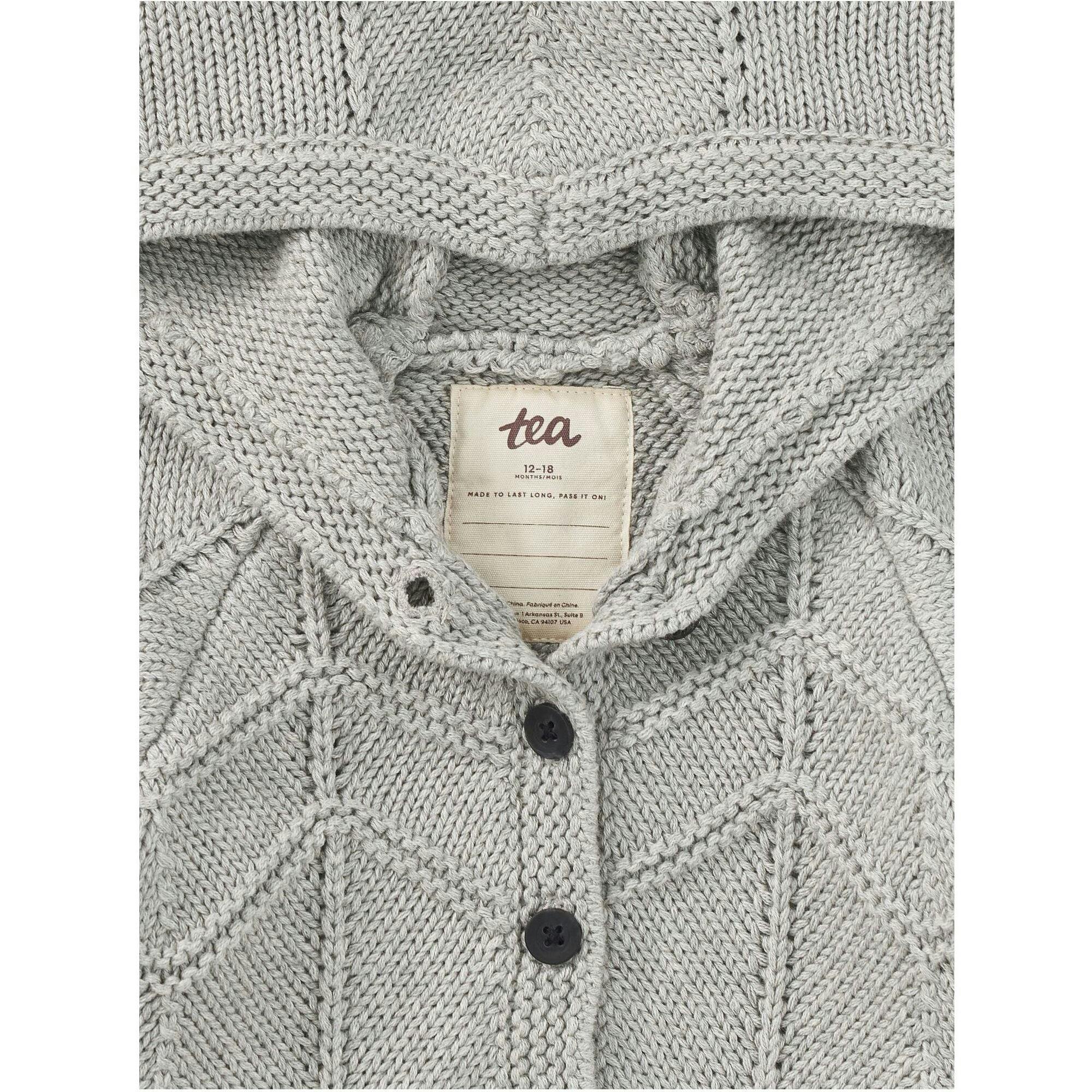 Creature Comfort Baby Cardigan, Grey