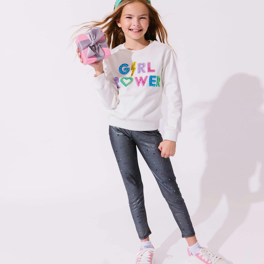 Crystal Girl Power Sweatshirt