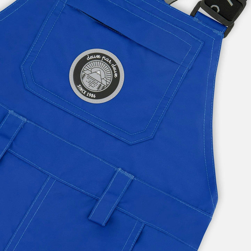 Solid Play Overall Snow Bib Blue